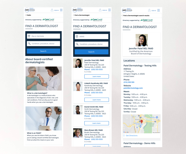 image for find a dermatologist tool