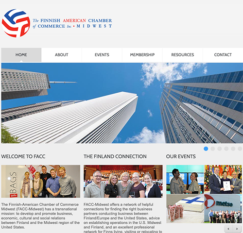 Photo of Finnish American Chamber of Commerce website